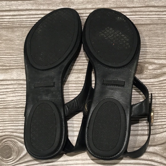 Tory Burch Black Mini Travel Sandals 9 1/2 - Picture 9 of 13